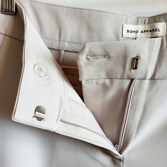 Soho Apparel Suit Sand Color 10% Spandex Luxury Ankle Cuffs Jacket Med Pants 6 - Picture 5 of 16